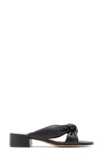 Stuart Weitzman Playa 35 Knot Slide Sandal In Black