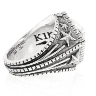 King Baby Studio Diamond Star Ring In Silver