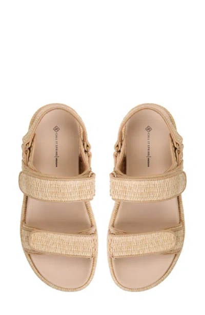 Call It Spring Mauii Platform Sandal In Natural