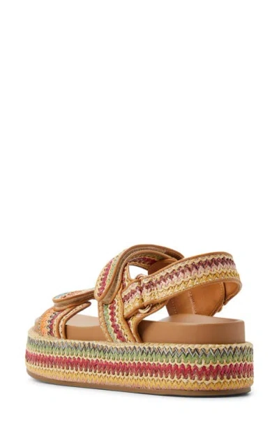 Call It Spring Mauii Platform Sandal In Natural Multicolor