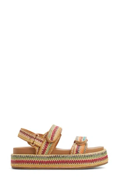 Call It Spring Mauii Platform Sandal In Natural Multicolor