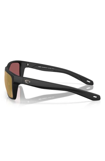 Costa Del Mar Broadbill Ii 58mm Polarized Rectangular Sunglasses In Brown