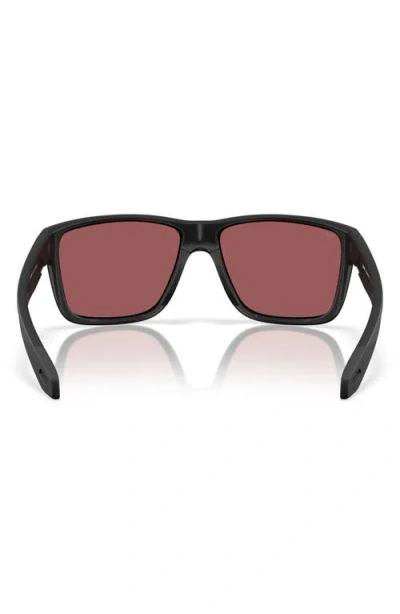 Costa Del Mar Broadbill Ii 58mm Polarized Rectangular Sunglasses In Brown
