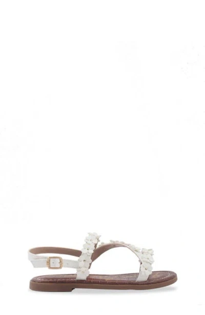 Sam Edelman Gigi Flower Sandals In White