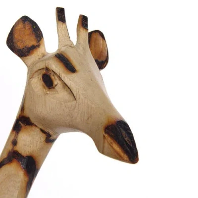 Mbare Jacaranda Giraffe Pair In Brown