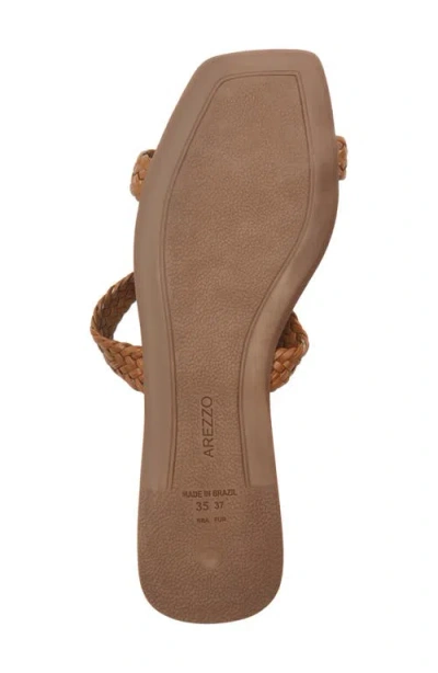 Arezzo Women's Remy Slip-on Flat Sandals In Rich Caramel