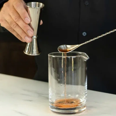 A Bar Above Stainless Steel Bar Spoons, Set Of 2 With Spiral Handles In Stainless Steel