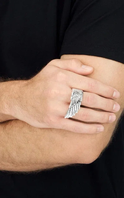 King Baby Studio Wing Ring In Metallic