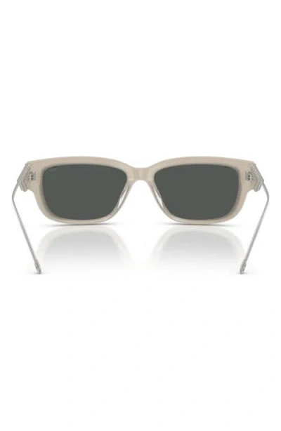 Diesel ® Geck-d 56mm Rectangular Sunglasses In Gray