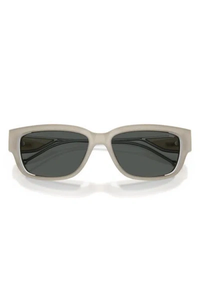 Diesel ® Geck-d 56mm Rectangular Sunglasses In Gray
