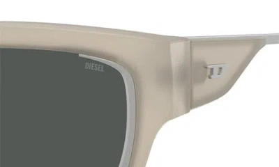 Diesel ® Geck-d 56mm Rectangular Sunglasses In Gray