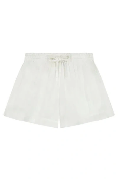 Mer St. Barth La Plage Boy's Drawstring Short White In Neutral