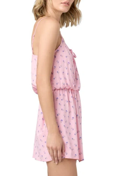 Florence By Mills Slip It On Minidress In Candy Pink Floral