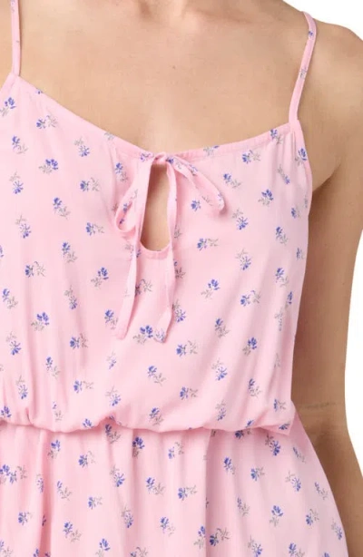 Florence By Mills Slip It On Minidress In Candy Pink Floral