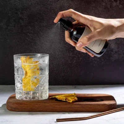 A Bar Above Cocktail Atomizer & Eye Dropper Spray Bottle Set, 4 oz Brown In Brown