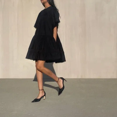 Neil J. Rodgers Nina D'orsay Pump In Black Nappa