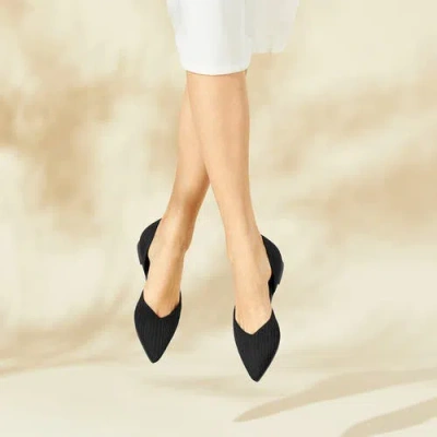 Vivaia Pointed-toe Flats In Black