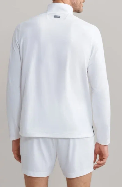 Rhone Rise Quarter Zip Pullover In White