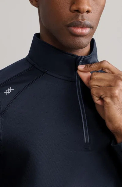 Rhone Rise Quarter Zip Pullover In True Navy