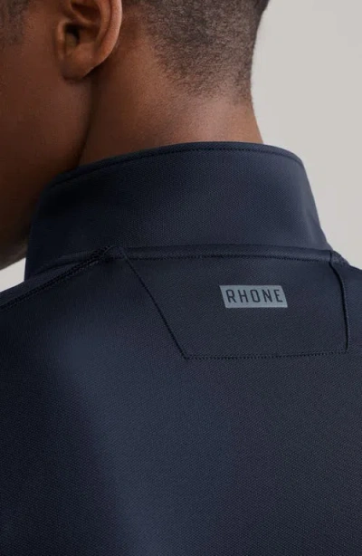 Rhone Rise Quarter Zip Pullover In True Navy