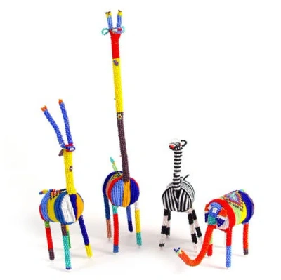 Mbare Beaded Springbok Multi Color Small In Misc