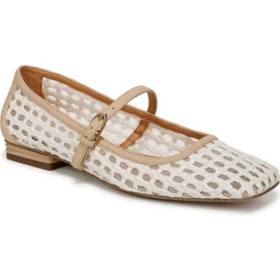 Franco Sarto Women's Tinsley 2 Square Toe Mary Jane Flats In Ivory