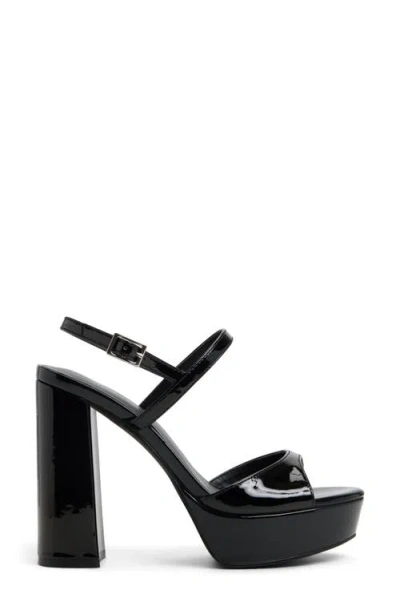 Call It Spring Fiercee Slingback Platform Sandal In Black