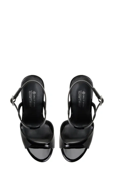 Call It Spring Fiercee Slingback Platform Sandal In Black
