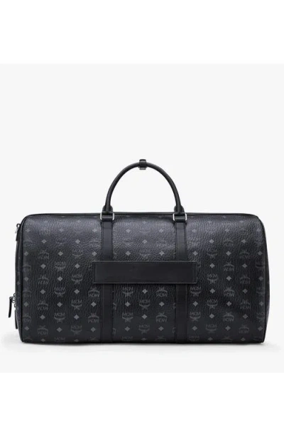 Mcm Extra Large Ottomar Weekender Duffle Bag In Black