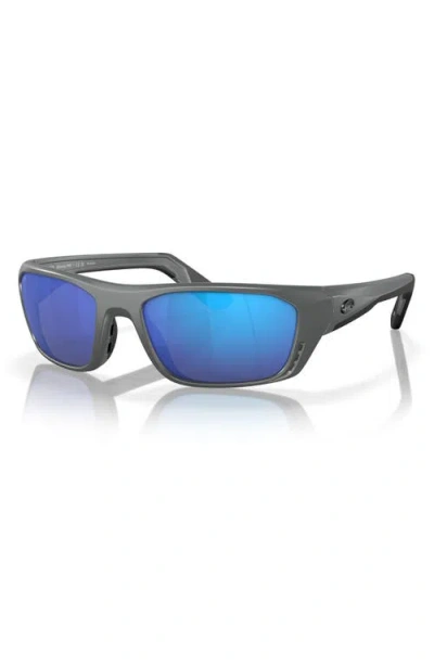 Costa Del Mar 57mm Polarized Rectangular Sunglasses In Gray