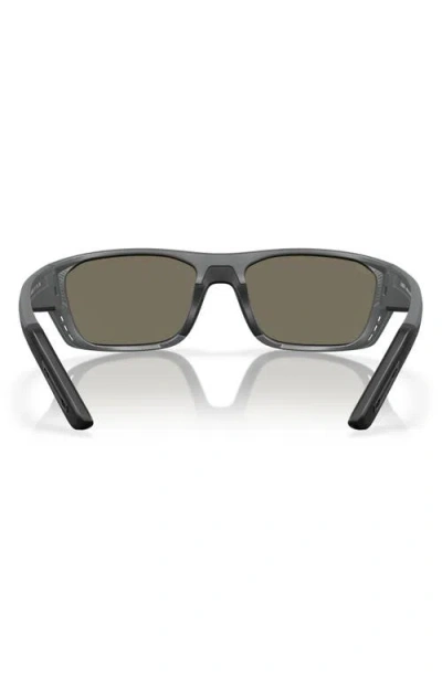 Costa Del Mar 57mm Polarized Rectangular Sunglasses In Gray