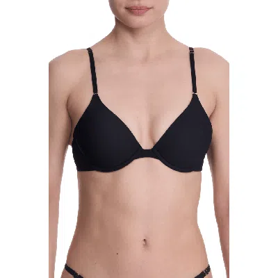Natori Bliss T-shirt Bra Women's Black Convertible Adjustable Strap Buu992 In Black