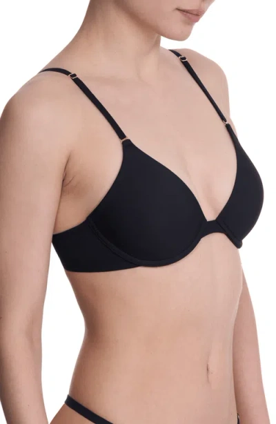 Natori Bliss T-shirt Bra Women's Black Convertible Adjustable Strap Buu992 In Black
