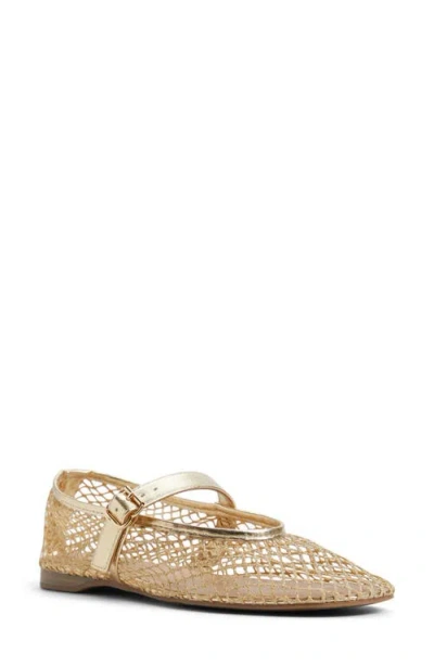 Call It Spring Elyiaa Net Mary Jane Flat In Gold