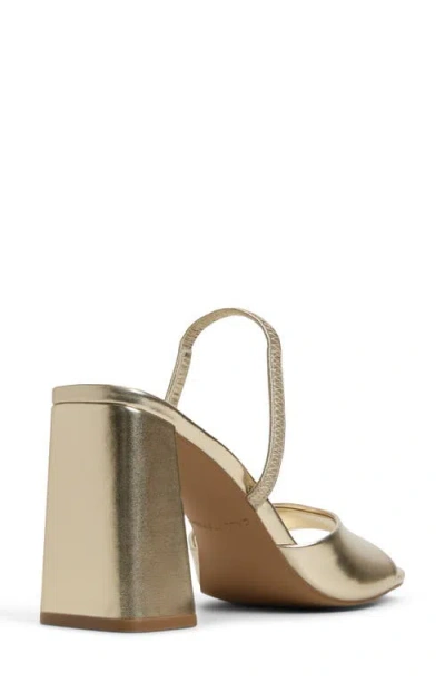 Call It Spring Chellsea Block Heel Sandal In Gold