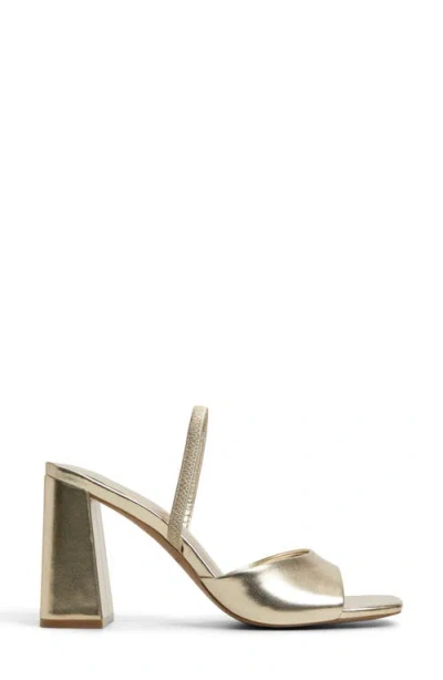 Call It Spring Chellsea Block Heel Sandal In Gold