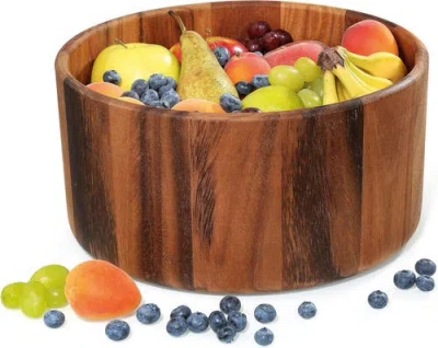 Zassenhaus Acacia Wood Salad Serving Bowl, Medium 11.8" Diameter By 5.9" High In Brown