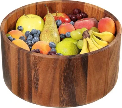 Zassenhaus Acacia Wood Salad Serving Bowl, Medium 11.8" Diameter By 5.9" High In Brown