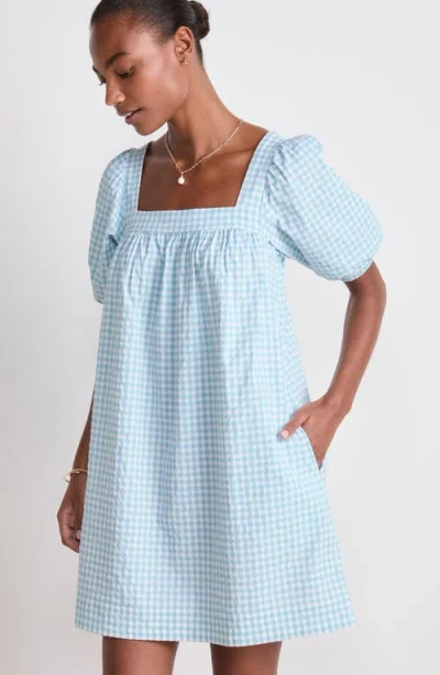 Vineyard Vines Harbor Gingham Minidress In Juliette Gingham