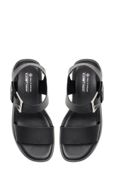 Call It Spring Merisa Platform Wedge Sandal In Open Black