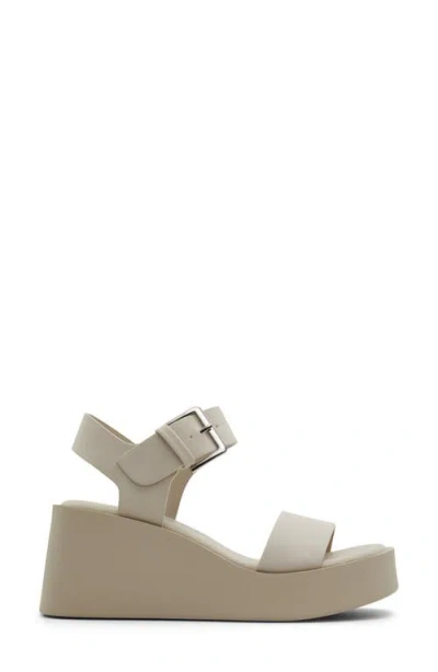 Call It Spring Merisa Platform Wedge Sandal In Light Grey