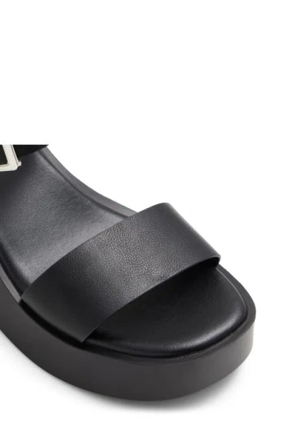 Call It Spring Merisa Platform Wedge Sandal In Open Black