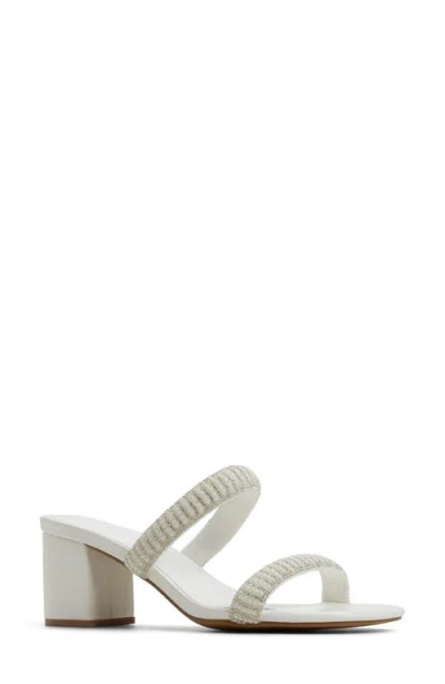 Call It Spring Calianaa Embellished Slide Sandal In White