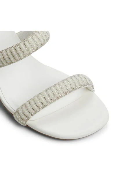 Call It Spring Calianaa Embellished Slide Sandal In White