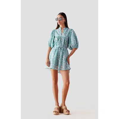Omika Wren Mini Dress In Millie Bora Bora In Millie Bora Bora