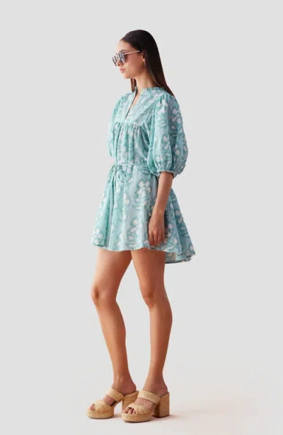 Omika Wren Mini Dress In Millie Bora Bora In Millie Bora Bora
