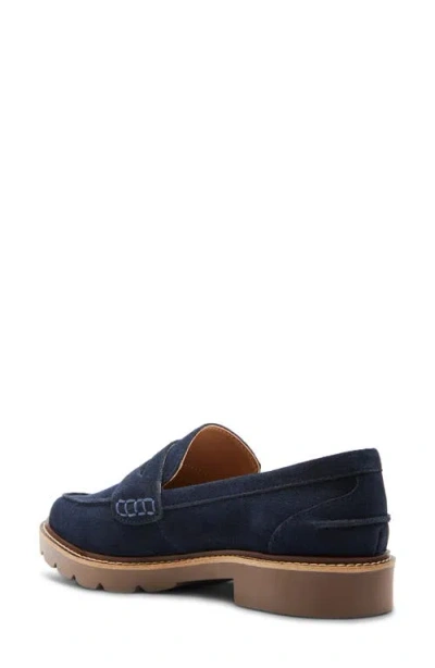 Blondo Waterproof Penny Loafer In Blue