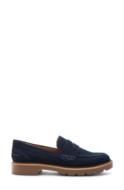 Blondo Waterproof Penny Loafer In Blue
