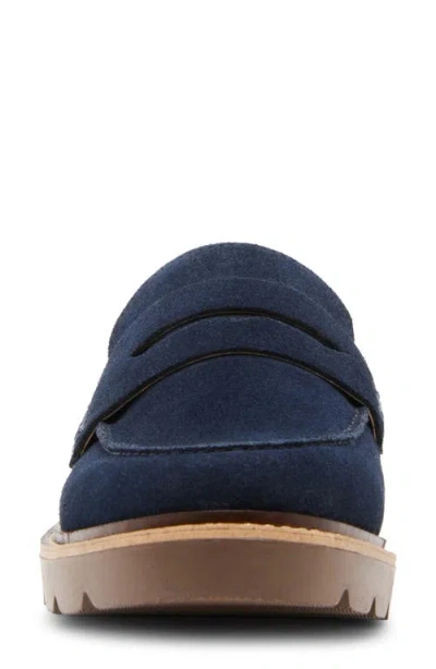 Blondo Waterproof Penny Loafer In Blue