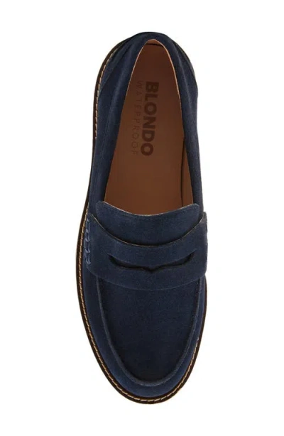 Blondo Waterproof Penny Loafer In Blue